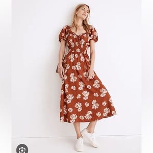 Madewell Linen-blend Sophia Dress Medium